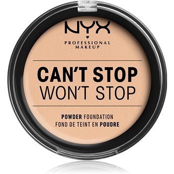 NYX Professional Makeup Can't Stop Won't Stop pudrový make-up odstín 6 Vanilla 10,7 g
