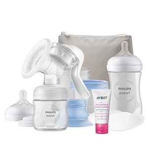 Philips AVENT Odsávačka mateřského mléka manuální, startovní sada + Krém na bradavky 30 ml