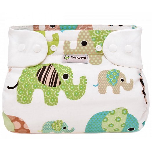 T-tomi Ortopedické abdukční kalhotky na patentky Green elephants 3-6kg