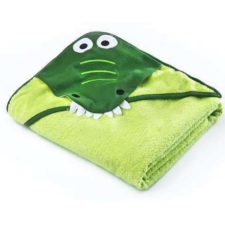 Dětská osuška Sensillo Water Friends 100x100 cm green crocodile