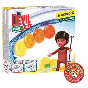 Dr. Devil 5v1 Point Blok WC bodový blok Lime Twister 75 ml