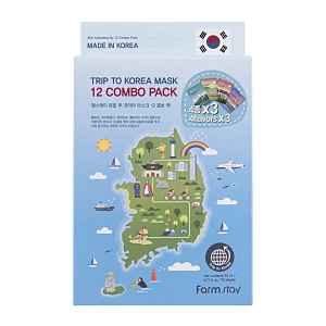Farm Stay Sada pleťových masek Farmstay Trip to Korea 12 ks