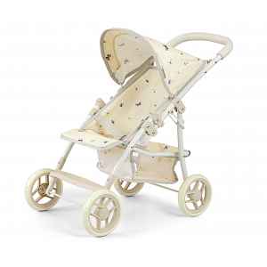 Milly Mally Sportovní kočárek pro panenky Natalie – dětský kočárek - béžový