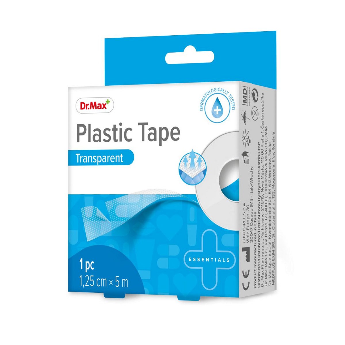 Dr.Max Plastic Tape Transparent 1,25cm x 5m 1 ks