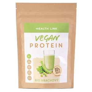 HEALTH LINK Hrachový protein 80 % vegan BIO 300 g