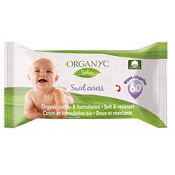 Organyc Dětské čisticí ubrousky z biobavlny 60 ks