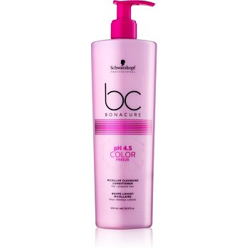 Schwarzkopf Professional pH 4,5 BC Bonacure Color Freeze micelární čisticí kondicionér pro barvené vlasy  500 ml
