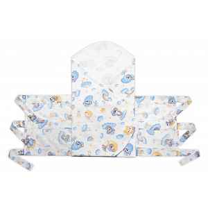 Baby Nellys Náhradní povlak na péřovou zavinovačku MAXI LALLY ,Dreams Koala 85x85cm, modrý