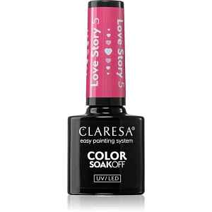 Claresa SoakOff UV/LED Color Love Story gelový lak na nehty odstín 5 5 g