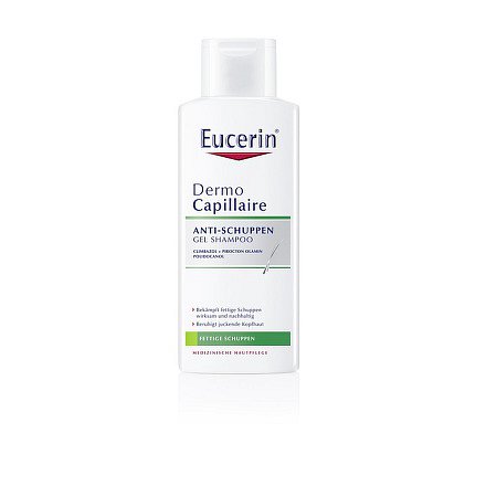 EUCERIN DermoCapil. šampon proti mast. lupům 250ml