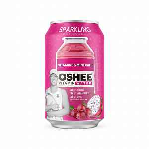 OSHEE Vitamínová perlivá voda minerály & vitamíny hrozen–pitaya 330 ml