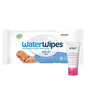 Philips AVENT Krém na bradavky 30 ml+WATERWIPES 100% BIO odbouratené vlhčené ubrousky 60 ks