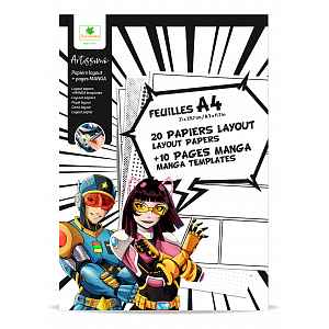 Sycomore Artissimo - layout papíry A4 + textury - Manga