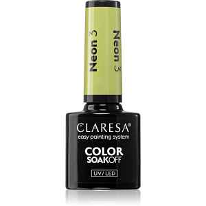 Claresa SoakOff UV/LED Color Neon gelový lak na nehty odstín 3 5 g