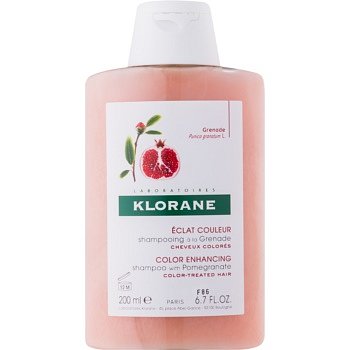 Klorane Granátové jablko šampon pro barvené vlasy  200 ml