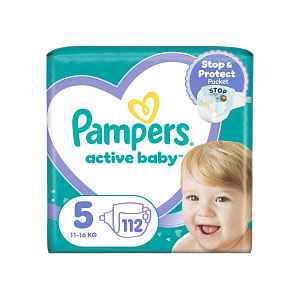 Pampers Active Baby vel. 5 11–16 kg dětské pleny 112 ks