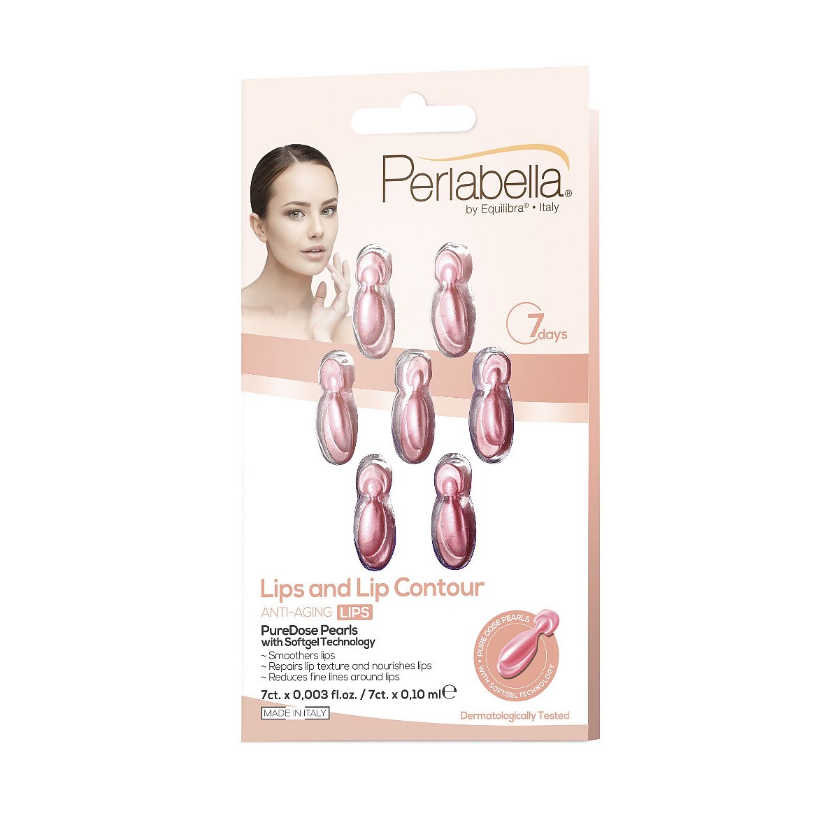 Equilibra Perlabella Lips and Lip Contour sérum na rty 7x0,10 ml