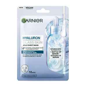 Garnier Hyaluron Glass Skin Jelly textilní pleťová maska 27 g