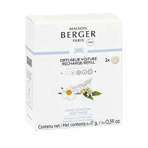 Maison Berger Paris Náhradní náplň do difuzéru do auta Cozy Musk (Car Diffuser Recharge/Refill) 2 ks