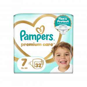 Pampers Premium Care vel. 7 15+ kg dětské pleny 32 ks