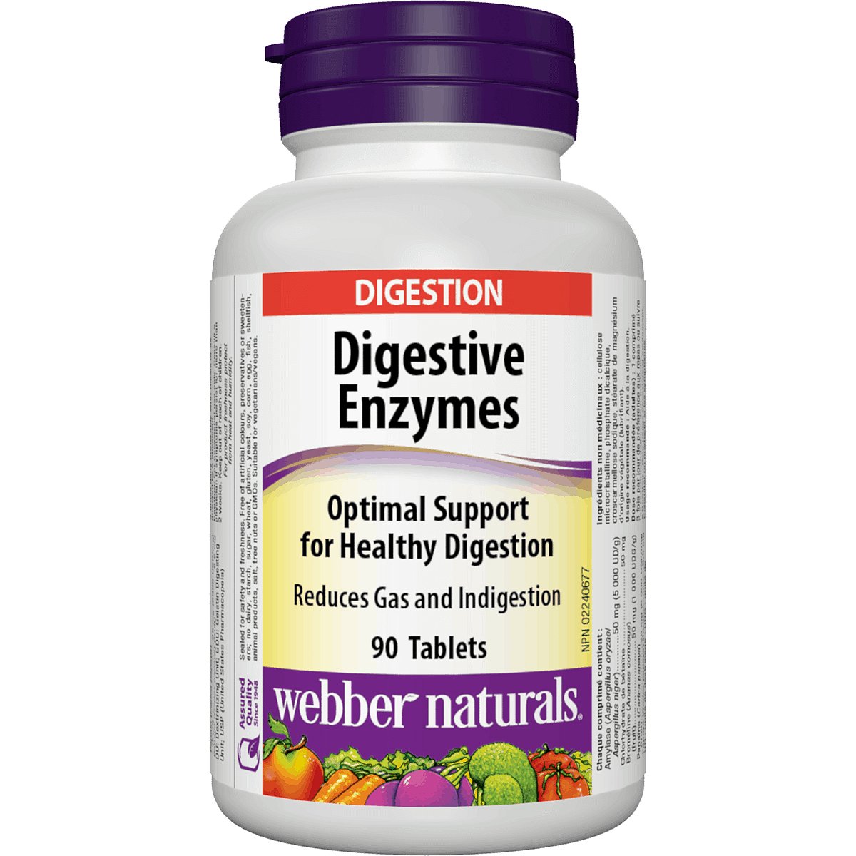 Webber Naturals Trávicí enzymy 90 tablet