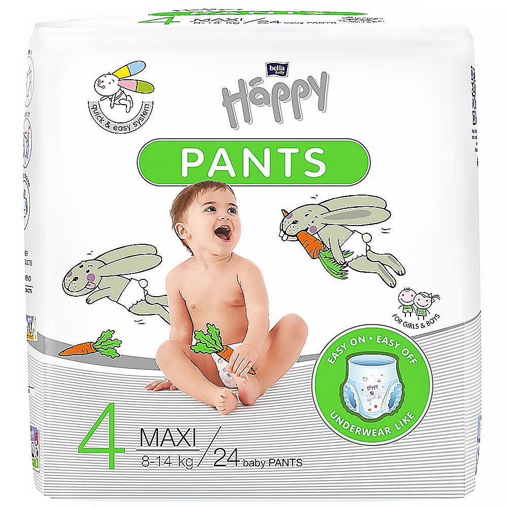 BELLA HAPPY Pants Maxi natahovací plenkové kalhotky 24 ks
