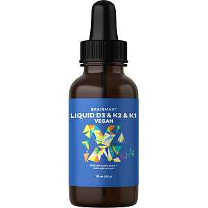BrainMax KIDS Vegan Liquid D3 & K2 & K1, 30 ml