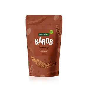 Country Life Karobový prášek tmavý BIO 350 g