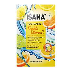 ISANA Pleťová maska Double vitamín C