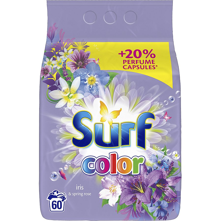 SURF Color Iris 3,9 kg (60 dávek) - prací prášek na barevné prádlo