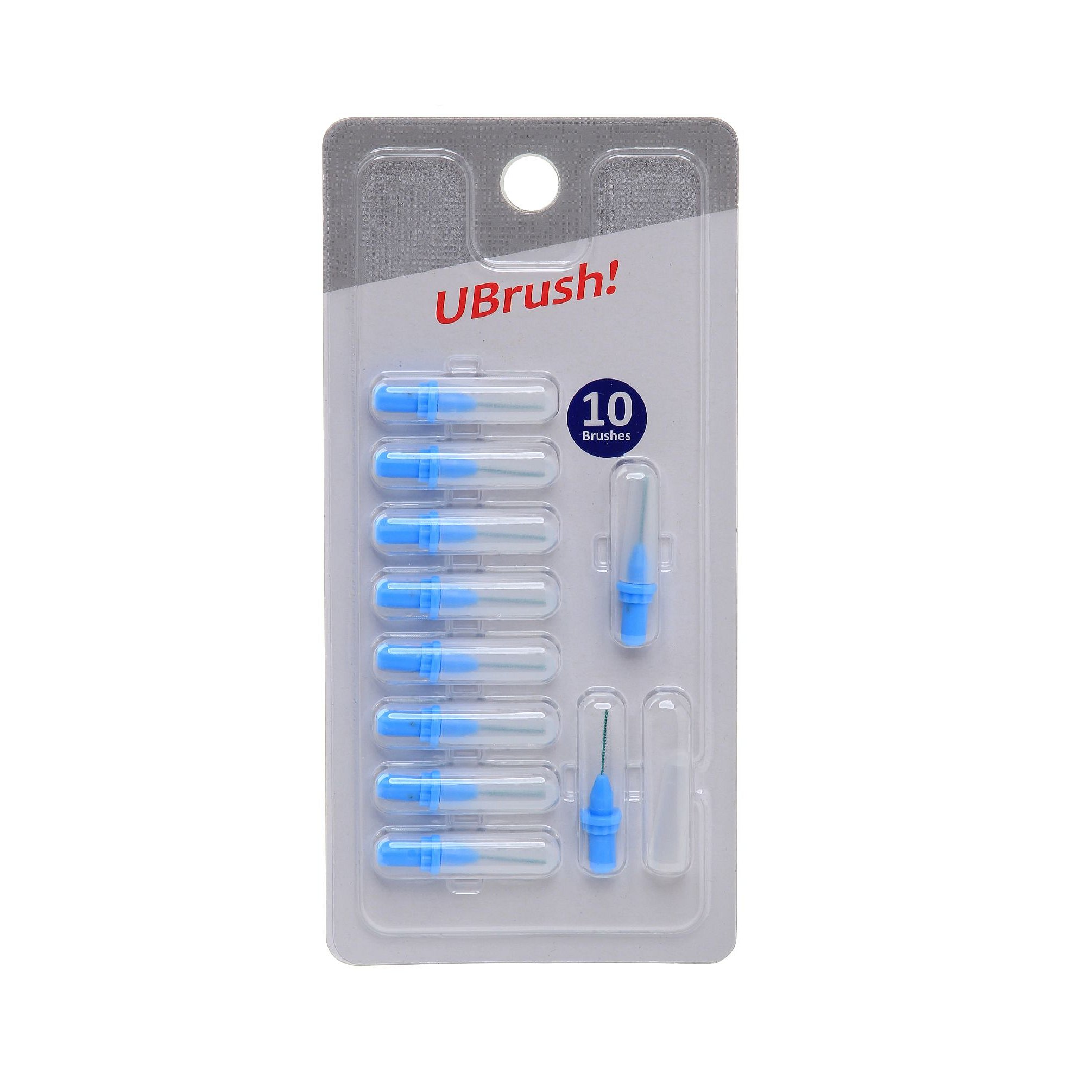 UBrush! Mezizubní kartáček 0,5 mm modrý 10 ks