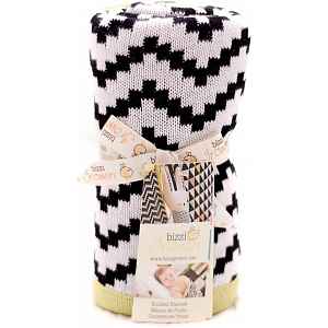 BIZZI GROWIN Pletená deka Chevrons