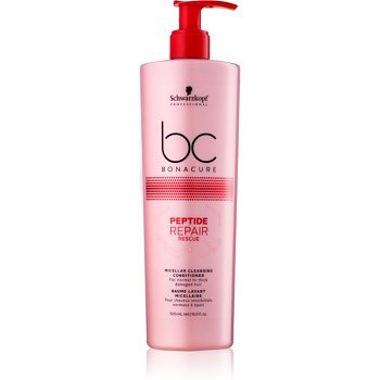 Schwarzkopf Professional BC Bonacure Repair Rescue micelární čisticí kondicionér pro poškozené vlasy  500 ml