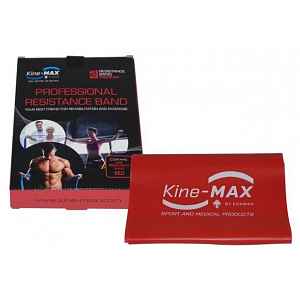 KineMAX Resistance band Posilovací guma červ. 2m