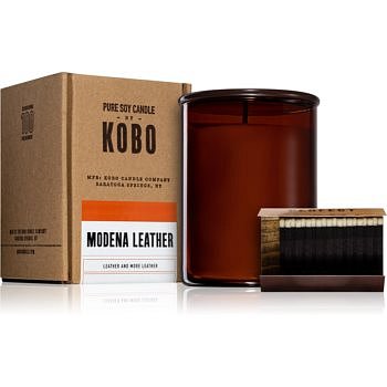 KOBO Woodblock Modena Leather vonná svíčka 425 g