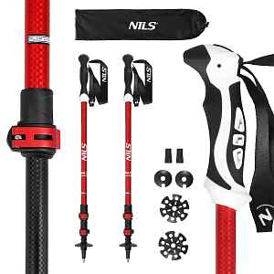 Nils Trekingové hole TK8601 červené