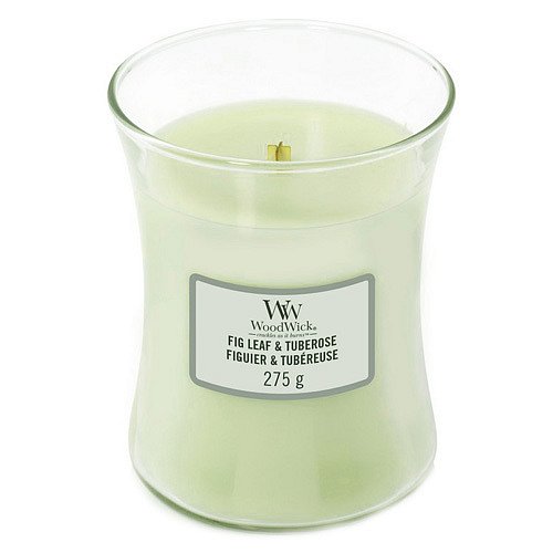 WoodWick Vonná svíčka váza Fig Leaf & Tuberose 275 g