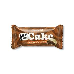 LifeFood Lifebar Cake dvojita cokolada BIO tyčinka 35 g