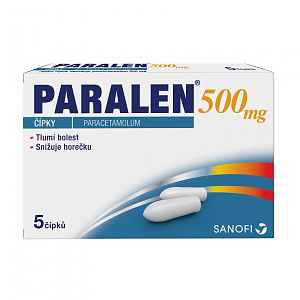 Paralen 500 čípek 5x500mg