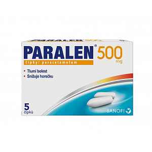 Paralen 500 čípek 5x500mg