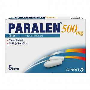 Paralen 500 čípek 5x500mg