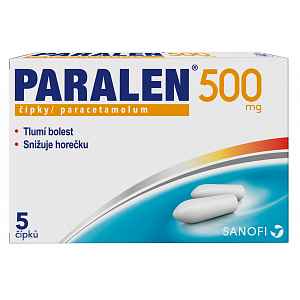 Paralen 500 čípek 5x500mg