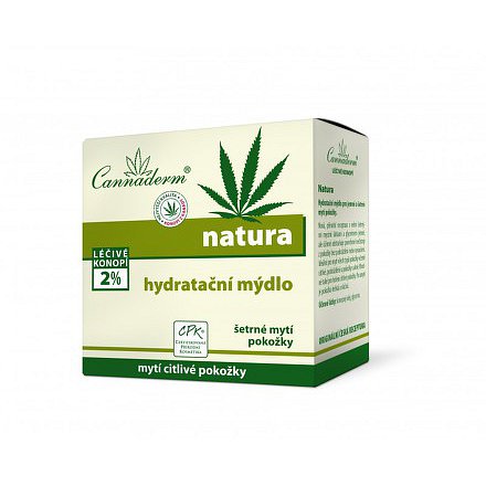 Cannaderm Natura hydratační mýdlo 100g