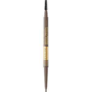 Eveline Cosmetics Micro Precise voděodolná tužka na obočí s kartáčkem 2 v 1 odstín 02 Soft Brown 4 g