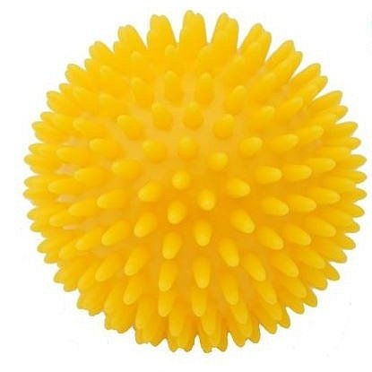 KineMAX Hedgehog Masážní míček ježek 9cm žlutý
