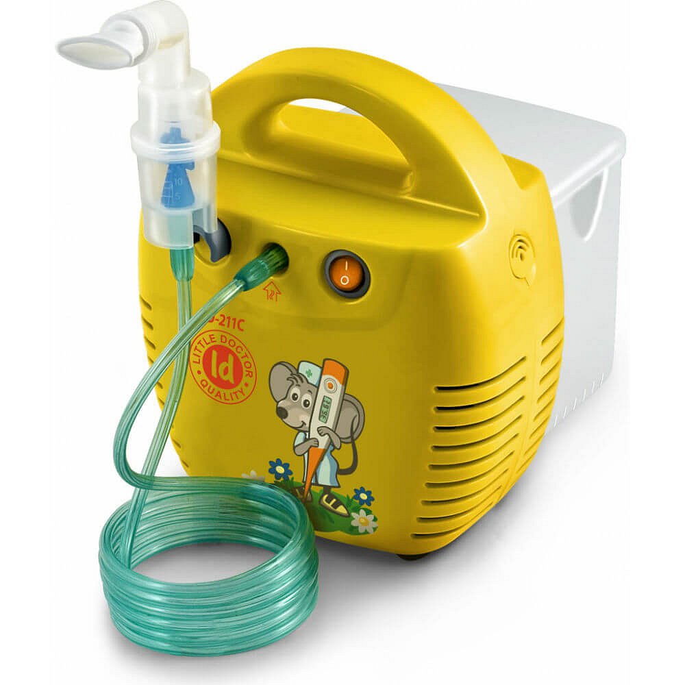 LITTLE DOCTOR Kompresorový inhalátor LD-211C žlutý