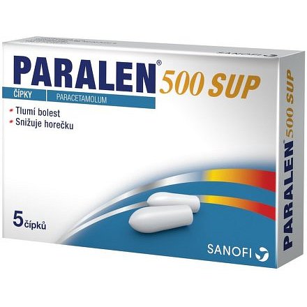 Paralen 500 čípek 5x500mg