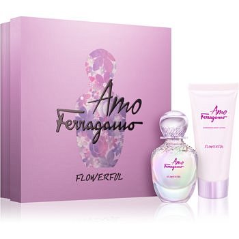 Salvatore Ferragamo Amo Ferragamo Flowerful dárková sada I. toaletní voda 50 ml + tělové mléko 100 ml