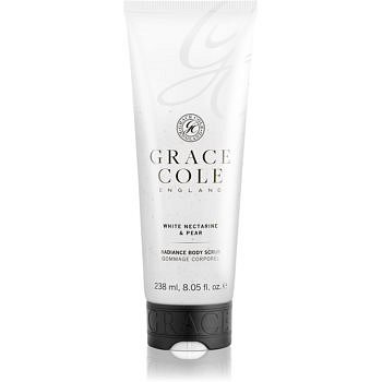 Grace Cole White Nectarine & Pear pečující tělový peeling 238 ml