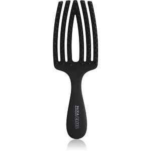 Olivia Garden Club The Nomad Detangling&Shine Fingerbrush​ plochý kartáč na vlasy Black 1 ks
